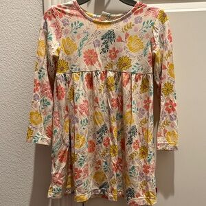 Magnetic Me Floral Kids Dress - Yellow, Pink, Purple